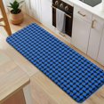 thumbnail image 5 of Blue Black Geometric Pattern Kitchen Rug Mat,Kitchen Runner Rugs Non Skid Washable,Decorative Kitchen Floor Mats for Kitchen,Sink,Laundry,17"x47.2", 5 of 7