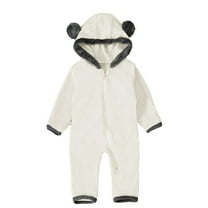 Fleece Baby Bunting Bodysuit Infant Kids Baby Fleece Jumpsuits One Piece Hooded Romper Outerwear Toddler Jacket
