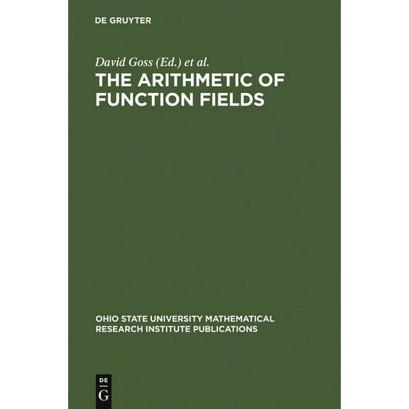 Ohio State University Mathematical Resea The Arithmetic of Function Fields, Book 2, (Hardcover)