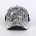 thumbnail image 5 of Bling Baseball Hats, Women Studded Rhinestone Crystals Adjustable Baseball Cap Sparkle Bling Denim Sun Hat, 5 of 6