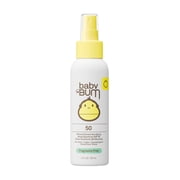Sun Bum Baby Bum Gentle Mineral-Active Sunscreen Spray, SPF 50, Fragrance Free, 3 fl oz