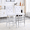 White&Sliver*2, variant on StnTalk Set of 2 White Bar Stools with Silver Metal Legs, Stable PVC Leather Counter Chairs with Leveling Pads, 300lb Capacity Waterproof Stools for Kitchen Island