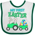 thumbnail image 3 of Inktastic My First Easter Bunny and Tractor Boys or Girls Baby Bib, 3 of 4