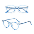 thumbnail image 2 of Blue Light Glasses for Women Men, Advanced 99% Blue Light Blocking Computer Glasses - Anti Eyestrain & UV Glare Protection, Vintage Thick Round Rim Frame Eyeglasses, 2 of 7