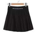 thumbnail image 5 of Mrat Mini Skirts Women Short Skirt Fashion Ladies Pleated A-Line Skirt Anti-Burnout High Waist Short Skirt Black Pencil Skirts for Femalen, 5 of 9