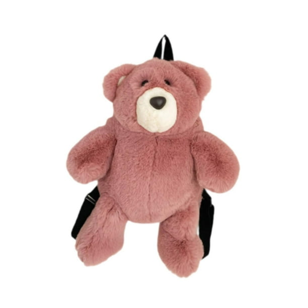 Mochila Oso de Peluche Strade Fareast Limited Correa Ajustable para Hombro Colorante para Pasta de Frijoles 44 cm