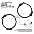 thumbnail image 6 of Couples Bracelets Matching Bracelets for Couples Boyfriend Girlfriend Best Friend Heart Magnet Mutual Attraction Eternal Love, 6 of 14