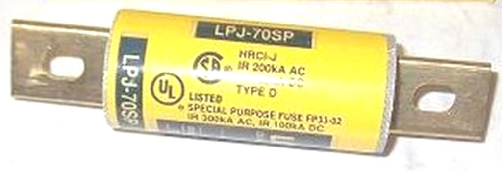 BUSSMANN LPJ-70SP 70A 600V J DUAL ELEMENT CURRENT LIMITING TIME DELAY  FUSE