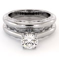 thumbnail image 4 of Queenly Moissanite White Gold Engagement Ring Set, 4 of 4