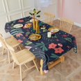 thumbnail image 6 of Pioneer Flower Floral Print Pattern Rectangle Tablecloth 60"x120",Waterproof Polyester Rectangle Table Cloth, Wipeable Spillproof Polyester Tablecloth for Dining, Camping, Indoor and Outdoor, 6 of 6