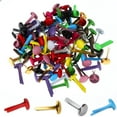 thumbnail image 2 of Luzkey 200 Pieces Mini Metal Brads Paper Fasteners for Scrapbook DIY Project Crafts, 2 of 8
