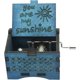 thumbnail image 1 of You are My Sunshine Cajas de música de madera grabadas con láser, manivela de madera clásica, caja musical de sol, regalos para cumpleaños, Navidad (sol azul), 1 of 5