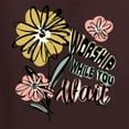 thumbnail image 6 of Wild Bobby Worship While You Wait Sunflower Pink and Yellow Inspirational/Christian Unisex Hoodie Sweatshirt, Brown, 3X-Large, 6 of 6