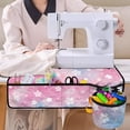 thumbnail image 4 of HELLHERO Sewing Machine Mats Beautiful & Practical Fusion Protective Mat Blue and Pink Floral Pattern Household Accessories Durable 25.2×24.4 Inch for Mom, 4 of 5