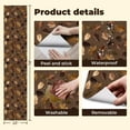 thumbnail image 4 of Peel and Stick Wallpaper Canvas Contact Paper Autumn pine cones maple yellowed oak leaves Ideal for fabric Self Adhesive and Removable 23.6in x 118in, 4 of 8