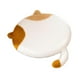 thumbnail image 5 of Cojín de asiento con forma de gato, portátil, versátil, con cremallera, para silla Marrón Blanco, 5 of 8