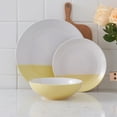thumbnail image 2 of Stone Lain Lizzy 12-Piece Dinnerware Set Stoneware, Yellow, 2 of 6