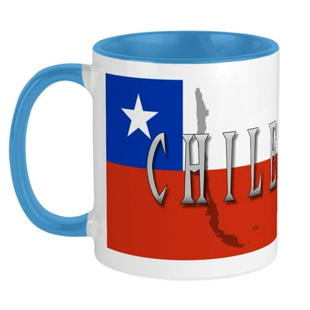 

CafePress - Chile Flag Extra Mug - Ceramic Coffee Tea Novelty Mug Cup 11 oz