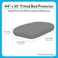 thumbnail image 4 of Paw Inspired 44 x 35 x 6 in Dog Bed Cover Replacement Washable Waterproof Fitted Pet Bed Protector, Removable Cover for Dog Mattress (Gray), 4 of 7