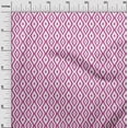 thumbnail image 3 of oneOone Cotton Jersey Fuschia Pink Fabric Ikat Fabric For Sewing Printed Craft Fabric By The Yard 58 Inch Wide, 3 of 6
