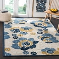 thumbnail image 4 of Cottage Light Brown Large Rectangle Rug-Color:Ivory/Blue,Shape:Runner,Size:2'-3" X 8', 4 of 4