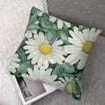 thumbnail image 7 of nygtbtfer  Pillow Set of 2Beige Bufflo Plaid Daisy Eucalyptus Leaves Decorative White Grey Throw Pillow Covers Bloom with Grace Pillowcase Spring Summer Decorations Farmhouse Decor White, 7 of 7