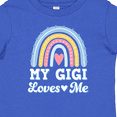 thumbnail image 4 of Inktastic My Gigi Loves Me Retro Rainbow Girls Baby T-Shirt, 4 of 5
