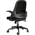 thumbnail image 5 of Hbada Office Task Desk Chair Swivel Home Comfort Chairs with Flip-up Arms and Adjustable Height, Black, 5 of 15