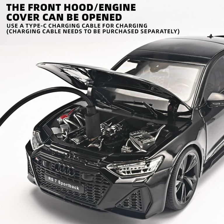 アウディ RS7 1/18 ブラック スペアホイール & リモートキー付き アウディ RS7 1/18 ブラック スペアホイール & リモートキー付き