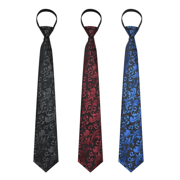 Cloudstyle Men's Jacquard Business Ties 3-Pack for Weddings, Formal Events & Business Occasions