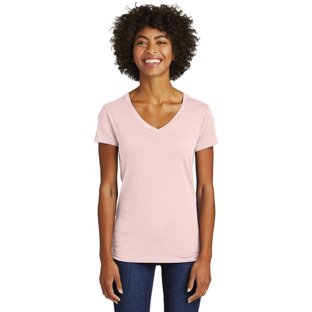 Alternative Apparel T-Shirt Col en V en Jersey Mélangé pour Femmes Runaway - AA6046
