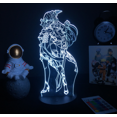 thumbnail image 1 of Cartoon Character Night Light, Illusion Light, 3D Led Night Light, 7 Colors Decorative Lights, Perfect Gift (Beidou), 1 of 1