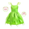 thumbnail image 3 of Vestido de elfo infantil, vestido de princesa campanilla, vestidos cos, vestidos para niños, 3 of 5