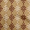 thumbnail image 1 of oneOone Cotton Poplin Twill Light Brown Fabric Argyle Fabric For Sewing Printed Craft Fabric By The Yard 56 Inch Wide, 1 of 4