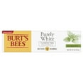 Burt's Bees Toothpaste, Natural Flavor, FluorideFree, Purely White