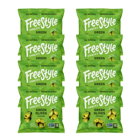 Freestyle Snacks - Original Single Serve Olives - 8-Pack, 1.1oz