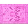 thumbnail image 1 of Ahgly Company Indoor Rectangle Oriental Pink Traditional Area Rugs, 7' x 10', 1 of 4