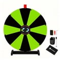 thumbnail image 1 of WinSpin 24" Display Prize Wheel Black & Green DIY Tabletop 12 Slots Modular Custom Spinning Wheel for Pop Up Trade Show, 1 of 9