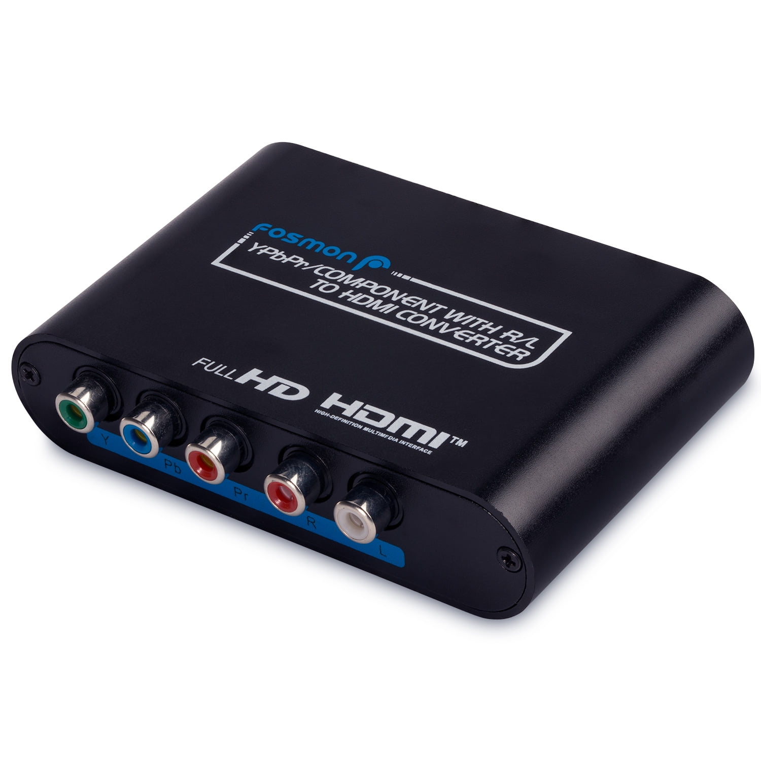 Fosmon 174 Rgb Ypbpr Component Av To Hdmi Converter With R L Metal Casing Comes Ac Adapter Component Av To Hdmi Converter