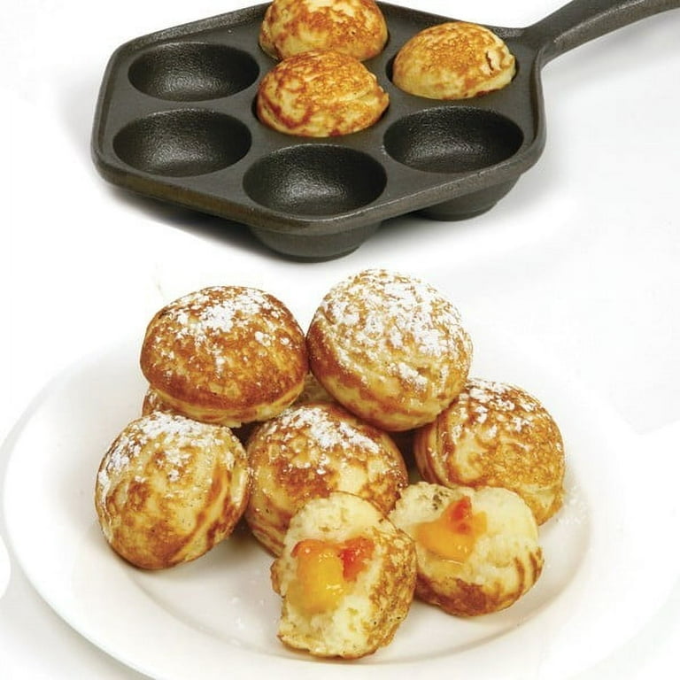 Cast Iron Aebleskiver Pan / Filled Pancake Pan - Golden Gait Mercantile