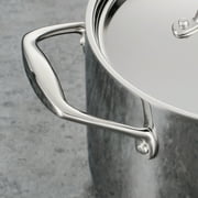 Tramontina Signature Tri-Ply Clad Stainless Steel 8-Piece Cookware Set with Lids, Dutch Oven, Pots & Pans Kitchen Set, Induction-Ready, Oven-Safe, Dishwasher-Safe