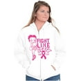 thumbnail image 3 of Breast Cancer Fight Like Betty Boop Women Plus Size Zipper Hoodie Brisco Brands 2X, 3 of 5