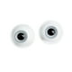 thumbnail image 3 of 2 ojos móviles grandes para muñecas (6 mm) para manualidades y manualidades. EstiloB-Blanco, 3 of 6