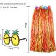 thumbnail image 2 of 8 Pieces 31.4 Inch Hawaiian Hula Skirt Costume Set Necklace Garland Bracelet Bikini Top for Women Tropical Luau Party Decoration, 2 of 5