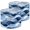 Color 1, variant on Lampshades 2 Pack Blue White Wave Stylized Ocean Swirls 13"x13"x10" Light Shade for Table Lamps Floor Lamp Shades Lampshade Replacement Easy Assembly