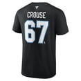 thumbnail image 3 of Men's Fanatics Lawson Crouse Black Utah Mammoth Authentic Stack Name & Number T-Shirt, 3 of 3
