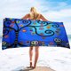 thumbnail image 3 of Toalla de playa con calaveras de microfibra para gimnasio, viajes, fitness, spa, mujeres y niñas, secado rápido, sin arena, tamaño grande, 3 of 5