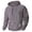 Grey, variant on Quarter Zip Pullover Men 2026 Fall Winter Long Sleeve Plain Coral Hooded Sweatshirt with Pockets Mens Hoodie