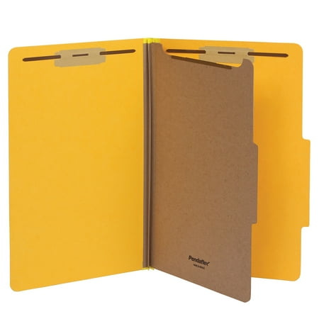 Pendaflex Heavy Duty Classification Folder 1-Dividers 2  Expansion Legal Size Yellow 10/Box, 2 count