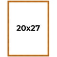 thumbnail image 2 of 20x27 Honey Brown Real Wood Picture Frame Width 0.75 inches | Interior Frame Depth 0.5 inches |, 2 of 8